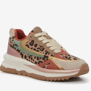 Leopard Print Multicolor Sneakers